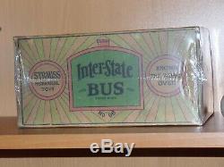 REDUCED! Strauss Antique Tin Wind-up Inter-State BUS Toy withOrig Box