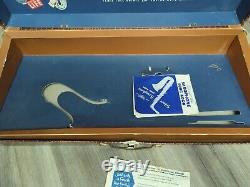 RareVintage Plastic Emenee Gold & Silver Saxophone Musical Instrument Toy In Box