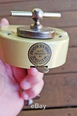 Rare 1920's Johnson Toy Outboard Windup Motor in original box
