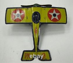 Rare 1920's Non Pareil Nonpareil Windup Toy Airplane Plane PN 9 Newark NJ USA