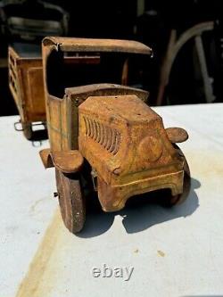 Rare 1920s CHEIN HERCULES MOTOR EXPRESS MACK STAKE TRUCK Toy Antique Vtg