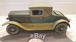 Rare 1930's Karl BUB KB Large Tin Wind-up Schooner Car