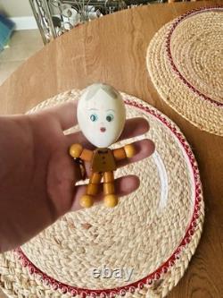 Rare 1930s Bakelite Teething Toy Eddie Egg Head Vintage Crib Toy