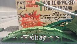 Rare 1950s Puddle Jumper Mobile Armored Launcher Original Box Multiple Toymakers