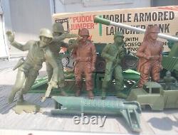 Rare 1950s Puddle Jumper Mobile Armored Launcher Original Box Multiple Toymakers