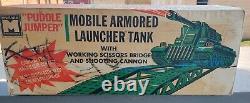 Rare 1950s Puddle Jumper Mobile Armored Launcher Original Box Multiple Toymakers