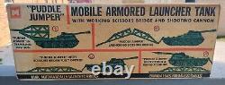 Rare 1950s Puddle Jumper Mobile Armored Launcher Original Box Multiple Toymakers