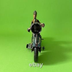 Rare Antique Arnold A643 Tin Windup Sparking Toy Motorcycle Made Germany Us Zone