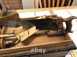 Rare Boys Favorite Tool Chests 2800 S With Original Wooden Vintage Tools Very Nice