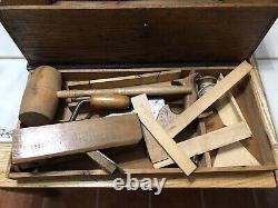 Rare Boys Favorite Tool Chests 2800 S With Original Wooden Vintage Tools Very Nice