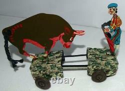 Rare Ex! Boxed Setdisney1938 Ferdinand The Bull & Matadortin Wind-up Toy-marx