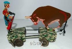 Rare Ex! Boxed Setdisney1938 Ferdinand The Bull & Matadortin Wind-up Toy-marx