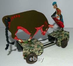 Rare Ex! Boxed Setdisney1938 Ferdinand The Bull & Matadortin Wind-up Toy-marx