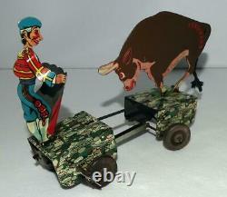 Rare Ex! Boxed Setdisney1938 Ferdinand The Bull & Matadortin Wind-up Toy-marx