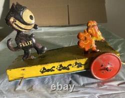 Rare Felix the Cat by Nifty Toys 1930s Chasing Mice by Pat Sullivan