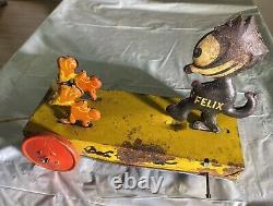 Rare Felix the Cat by Nifty Toys 1930s Chasing Mice by Pat Sullivan