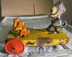 Rare Felix the Cat by Nifty Toys 1930s Chasing Mice by Pat Sullivan
