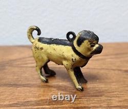 Rare German Tin Litho Toy Lehmann Family Walking On Broadway with Dog and Key