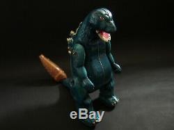 Rare Godzilla & Mothra Brown Windup Tin Toy Billiken Made in Japan Free Ship