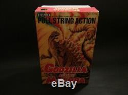 Rare Godzilla & Mothra Brown Windup Tin Toy Billiken Made in Japan Free Ship