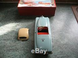 Rare Jnf Duplex Roadster Boxed Germany Tinplate Toy Vintage Tin Car 1950 Wind Up