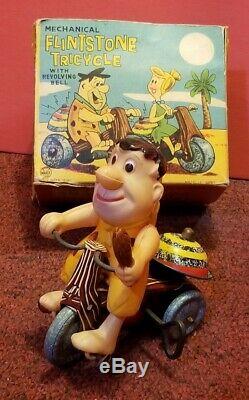 Rare Marx 1962 Fred Flintstone Tricycle With Original Box
