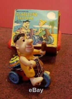 Rare Marx 1962 Fred Flintstone Tricycle With Original Box