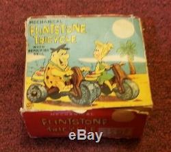 Rare Marx 1962 Fred Flintstone Tricycle With Original Box