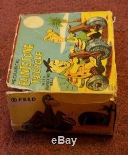 Rare Marx 1962 Fred Flintstone Tricycle With Original Box