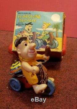 Rare Marx 1962 Fred Flintstone Tricycle With Original Box