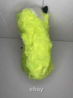 Rare Neon Green Stinky The Rushton Company Rubber Face Skunk Stuffed Animal