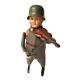 Rare Pre-WWII 1934 Schuco Violinist Soldier Dancing Figure Wind-Up Toy Tanzfigur