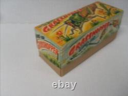 Rare Tin Litho Wind Up Grasshopper Figure Collectors Grade With Box T. N. Japan