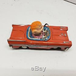Rare Vintage 1950's Howdy Doody tin Ford Car Friction toy Japan