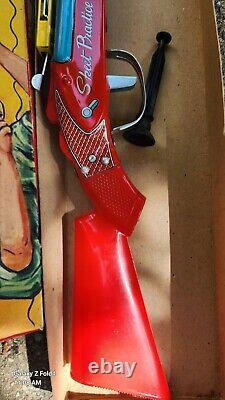 Rare Vintage 1967 Frankonia Skeet Shooting Toy Shot Gun Dart Game Target Rifle