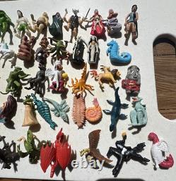 Rare Vintage 1970s Monster Movie Mini Figures by K Toys Lot of 46 MINT HTF