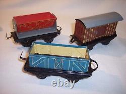 Rare Vintage Antique Distler Wind Up Tin Toy Train Set Germany Works