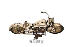 Rare Vintage CK Kuramochi Motorcycle Clockwork Wind-up Tin Toy Harley Pre-war