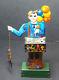Rare Vintage German Tin Litho Wind Up Balloon Man With Mickey Mouse