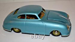 Rare Vintage JNF West Germany Clockwork Porsche Electrik Prototyp Windup Toy Car