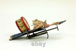 Rare Vintage J. Chein No. 252 Popeye Drummer Tin Toy with Original Box