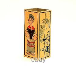 Rare Vintage J. Chein No. 252 Popeye Drummer Tin Toy with Original Box