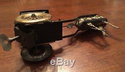 Rare Vintage Lehmann Horse And Carriage Windup Tin Toy (Works)
