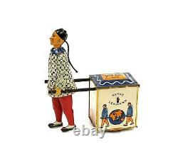 Rare Vintage Lehmann No. 733 NU-NU Tea Cart Tin Wind-up Toy CLEAN Germany