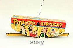 Rare Vintage Linemar Popeye Acrobat Tin Windup Toy Marx