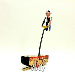 Rare Vintage Linemar Popeye Acrobat Tin Windup Toy Marx