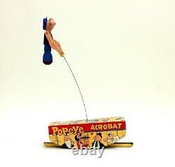 Rare Vintage Linemar Popeye Acrobat Tin Windup Toy Marx
