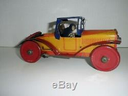 Rare Vintage Marx 1920's 30's King Racer Tin Wind Up Car Made In USA