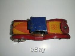 Rare Vintage Marx 1920's 30's King Racer Tin Wind Up Car Made In USA