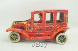 Rare Vintage Marx Plastimarx Old Jalopy Red Variation Spanish Tin Windup Toy Car